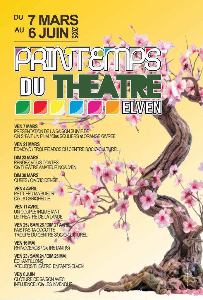 affiche printemps du théâtre