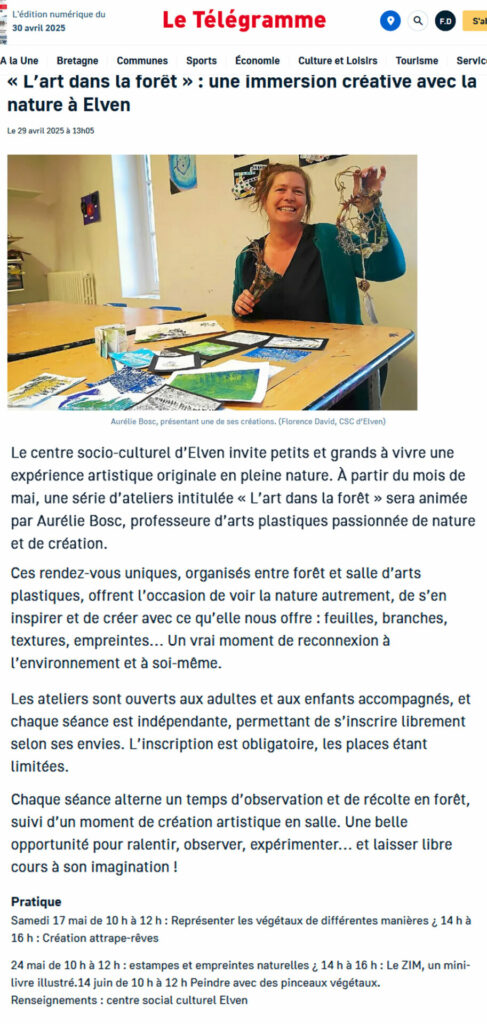 l'art avec la foret